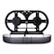 San Jamar Twin 9" JBT Toilet Tissue Dispenser, Oceans, 19 x 5 1/4 x 12, Black Pearl R4090TBK - alternate 3